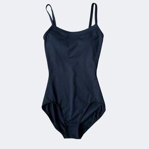 Capezio Black Camisole Leotard with Built in Bra Size Small Petite